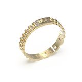 Guess Heren EMPIRE armband JUMB03200JWYGT-U - Staal - Goudkleurig - 21 cm