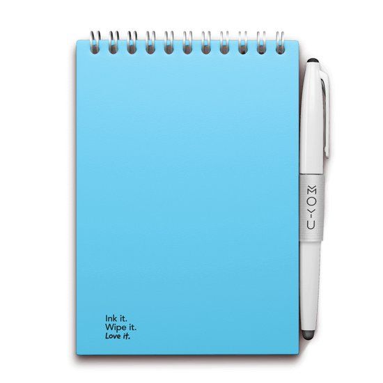 MOYU Sky Blue A6 Uitwisbaar Notebook - Hardcover - Multifunctionele pagina's - Inclusief pen
