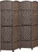 HOMCOM Paravent - Polypropylène - 180x1,7x180cm - Marron