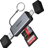 Benfei SD Kaart Lezer USB C - Card Reader USB 3.0/ USB C - 5 GBPS Micro SD Kaartlezer - Aluminium