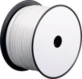 Goobay Telefoonkabel 4-aderig op rol - CCA (AWG28) / wit - 100 meter