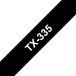 Brother TX-335 ruban d'imprimante d'étiquettes noir sur blanc