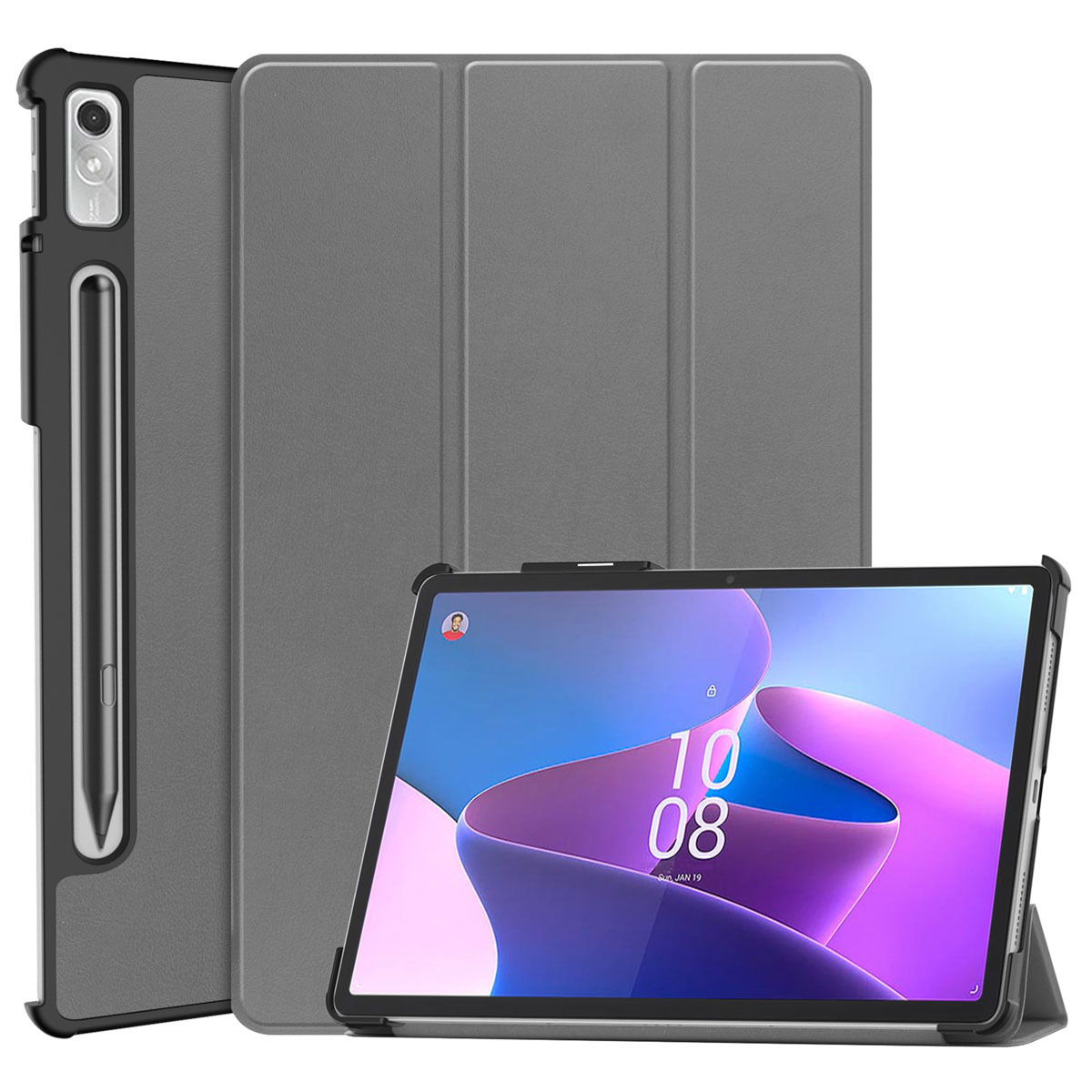 imoshion Trifold Bookcase Lenovo Tab P11 Pro (2nd gen) tablethoes - Grijs