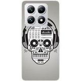 Xiaomi Bedrukt siliconen hoesje compatibel met Xiaomi 14T 4G Skull music