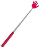 Gerimport Ruggenkrabber - stevige handjes - uitschuifbaar tot 65 cm - rood - metaal