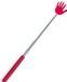 Gerimport Ruggenkrabber - stevige handjes - uitschuifbaar tot 65 cm - rood - metaal