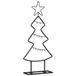 vidaXL Metalen kerstboom zwart 60 cm staal