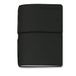 VELOFLEX N132114 - Bullet Journal, notitieboek, 13 x 21 cm, geregenereerd leer, zwart, elastiek, met 2 boekjes: blanco puntraster & kalender inlegvel