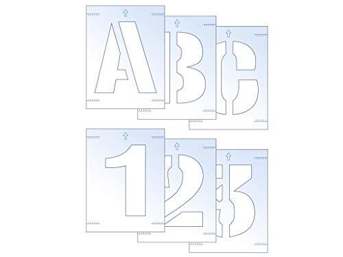 Scan 50mm Letter en Nummer Stencil Kit