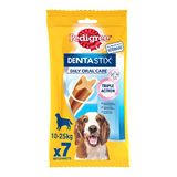 Pedigree DentaStix Daily Oral Care Kauwsticks voor middelgrote honden, voor een goede mondhygiëne, 10 zakjes met 7 sticks