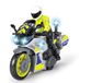 Dickie Toys – Politie motorfiets – speelgoed motorfiets met politie-figuur, voor kinderen vanaf 3 jaar, met blauw licht en sirene, vrijloop, 17 cm lang