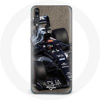 Maniacase Hoesje voor Huawei P20 Formule 1 Yuki Tsunoda F1 Coureur Blauw
