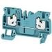 Weidmüller borne de passage SNAP IN 2.5 mm² 800 V 24 A bleu