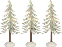 Luville Snowy Tree Blanc Lumineux - Set de 3