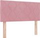 vidaXL - Tête de lit - LED - Rose - 90 cm - Velours