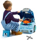 VEVOR Motor Toy 60-Delige Set Kinderautoreparatieset Vrachtwagen Blauw
