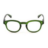 Contacta Hipstyle Bebop Leesbril dames en heren, klassiek, kleurrijk, flex-beugelframe, groen, +2,50, met brillenetui