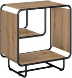 vidaXL Dressoir Artisanaal eiken 60 x 37.5 x 64.5 cm Bewerkt hout