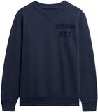 Superdry Vintage Athletic Tonal Crew Trui Mannen Blauw Maat S