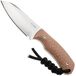 Kizer Kizer Field Mouse 1135A4, Satin 14C28N, Brown Norplex UltreX Micarta vaststaand mes, Jakeb Ginsberg design