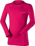 FALKE Wool-Tech Kinder T-shirt met lange mouwen - Roze - Maat 110-116