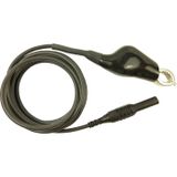 Cliff CIH22105 Meetsnoer Stekker 4 mm Krokodilklem 2.00 m Zwart 1 stuk(s)