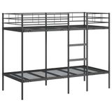 VidaXL Stapelbed 90x195.5x150 cm Staal Zwart