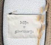 Bewaaretui | Organizer | Mijn geboortekaartjes | Katoen | Naturel