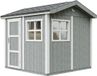 Timbela M913-CAVERN STEEL - LP SmartSide Tuinhuis op houtbasis - 5,9 m² - 250x294xH252 cm - met vloer en verf