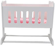 Bandits & Angels Poppenwieg Wit - Hout - 8719558083763