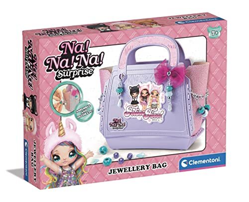 Clementoni 18662 Na verrassing, kleine handtas met sieraden Set-Kids Craft Girls 7 jaar oud, Bag Making kit, veelkleurig