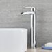 Mitigeur lavabo vasque Robinet cascade - Laiton massif chromé - Design moderne