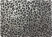 Merkloos 6x Placemats/onderleggers zilveren panterprint 30 x 45 cm