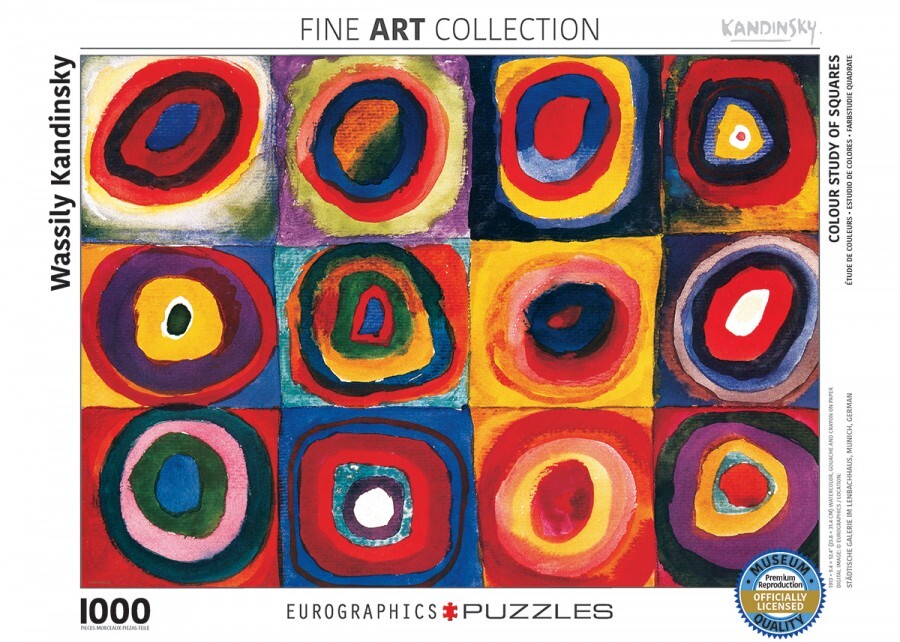 Eurographics Colour Study of Squares - Wassily Kandinsky Puzzel (1000 stukjes)