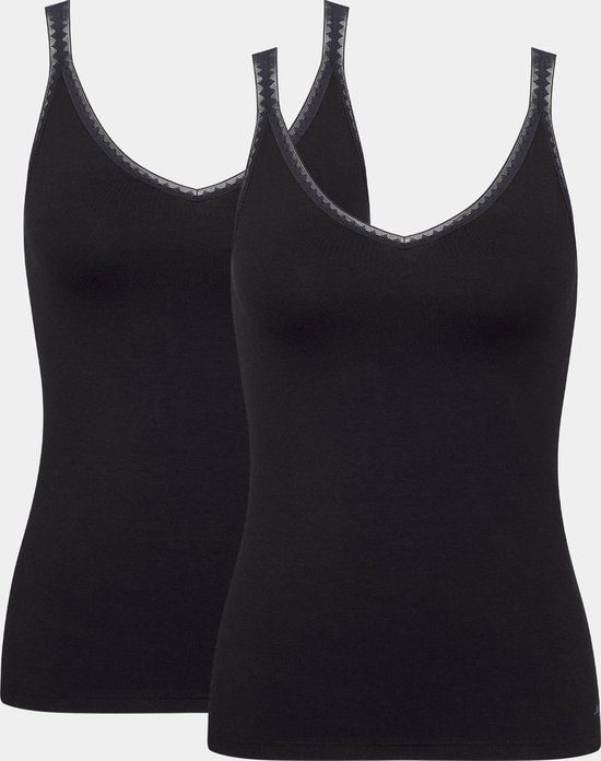 Sloggi GO Shirt - Zwart - Dames - Maat XL