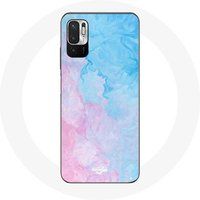 Maniacase Hoesje voor Xiaomi Poco M3 Pro Blauwe Roze Achtergrond