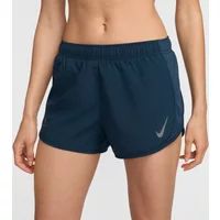 Nike Dames Fast Dri-Fit Tempo Shorts, Armory Navy/Reflective Silver, XL