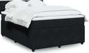 Maison Exclusive - Boxspringbed met matras, noir, 160x200 cm, velours