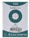 Exacompta 13200B Vierkante printplaat - Wit, 100 stuks