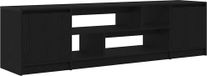 Syfax Zwart Eiken TV-meubel 188,5x41x50 cm