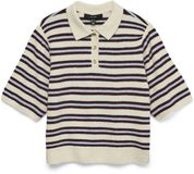 Vero Moda Trui Vmocanna 2/4 Poloneck Pullover 10342354 Dames Maat M