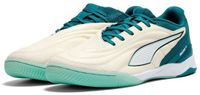 Puma Ibero V voetbalschoenen voor mannen, maat 40.5, Sugared Almond-Puma White-Emerald Ice-Mint Jelly-Puma Black