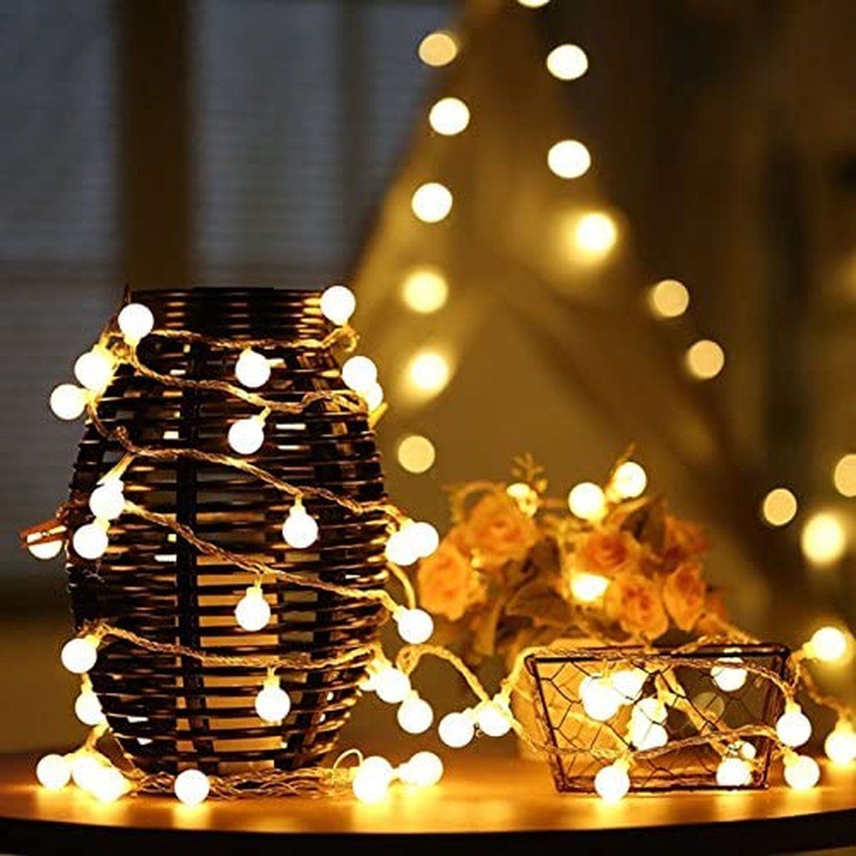 Homèlle Kerstverlichting - Lichtsnoer - Warm-wit - 3 meter - 20 LEDs - Inclusief Batterijen
