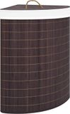 vidaXL Hoekwasmand 60 l bamboe bruin