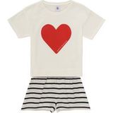 Petit Bateau A0ckd Pyjacourt Meisje (1 stuk), Wit/Blauw