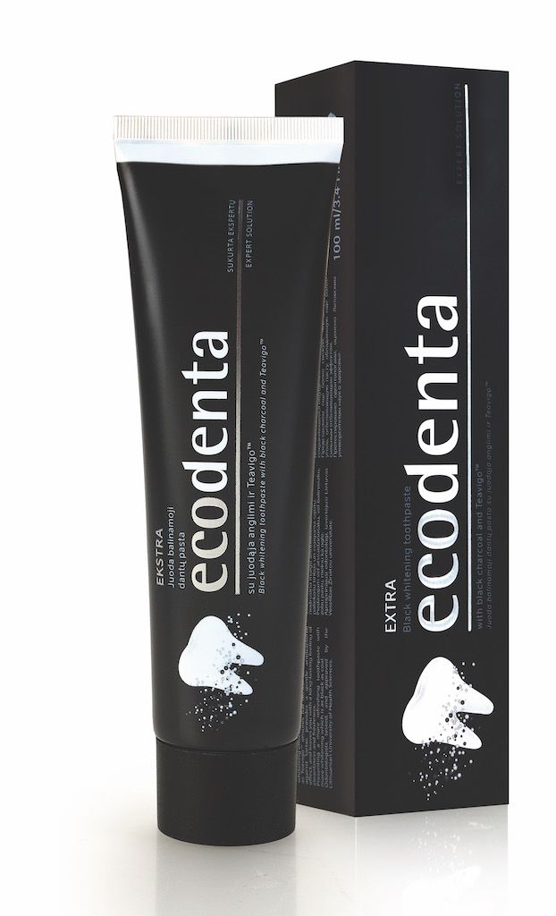 Ecodenta Tandpasta Whitening Black - 4770001336991