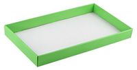 Mopec dienblad van karton, groen, 27 cm