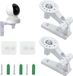Shenzhen Haorui Industrial Technology Co., Ltd. Support de caméra de sécurité réglable - Support de caméra d'angle 2 pièces avec vis de 6 mm - Blanc