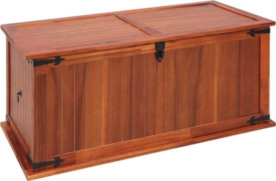 vidaXL Opbergkist - Massief Acaciahout - 79x34x32 cm