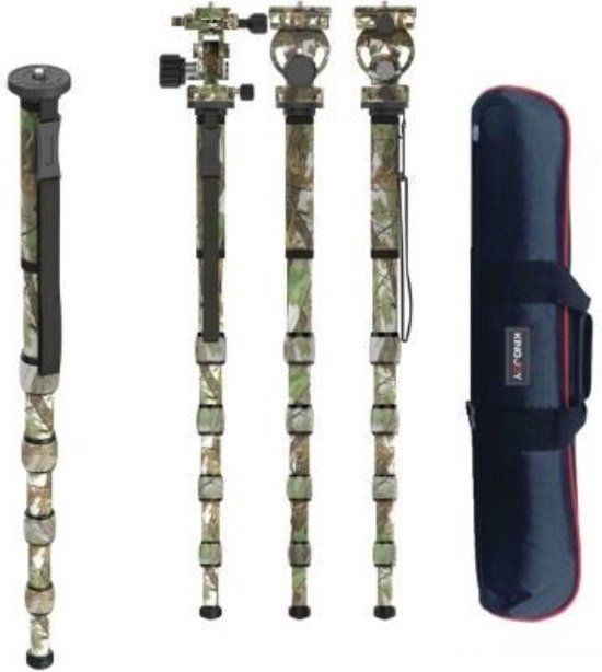 KingJoy Monopod MP-329M Carbon + Statiefkop VT-20M